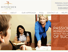 Tablet Screenshot of hitchcocklawinc.com